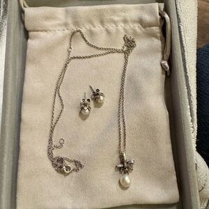 Pandora Silver Pearl Set